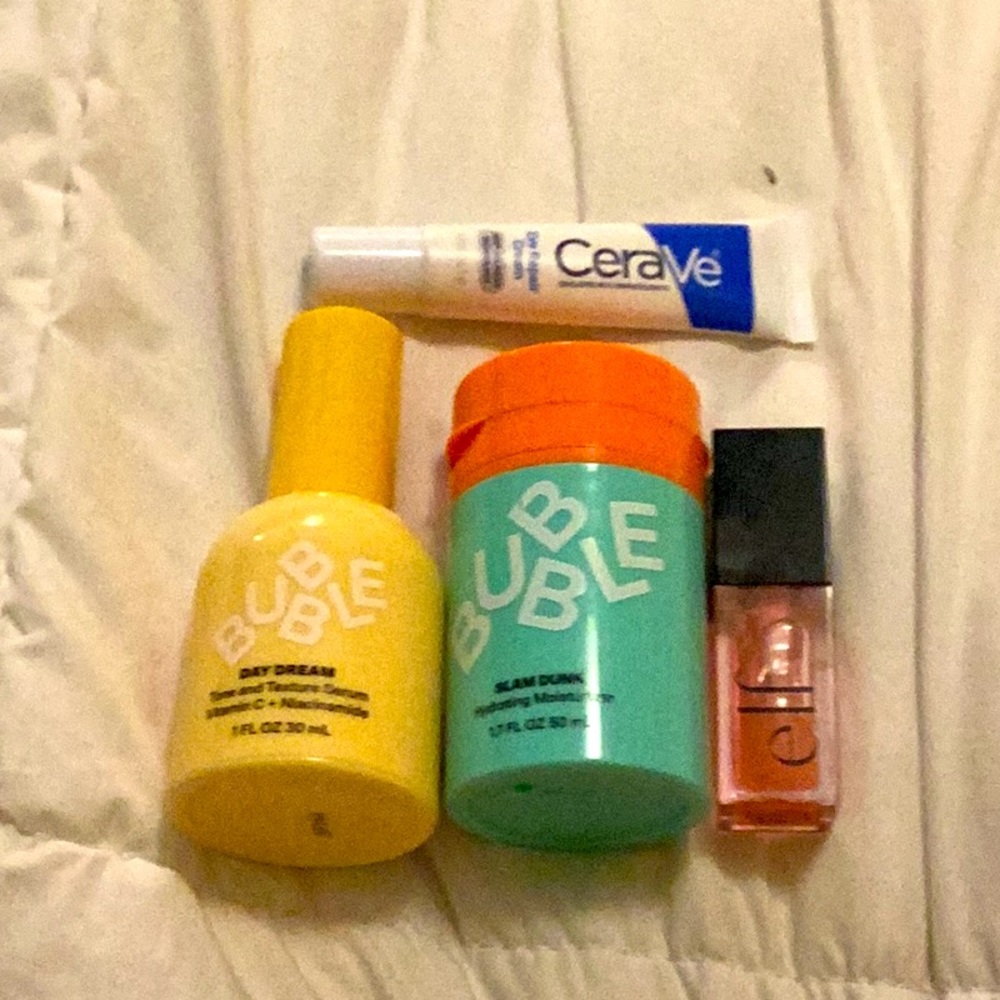 Bubble/elf/cerave